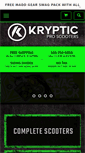 Mobile Screenshot of krypticproscooters.com